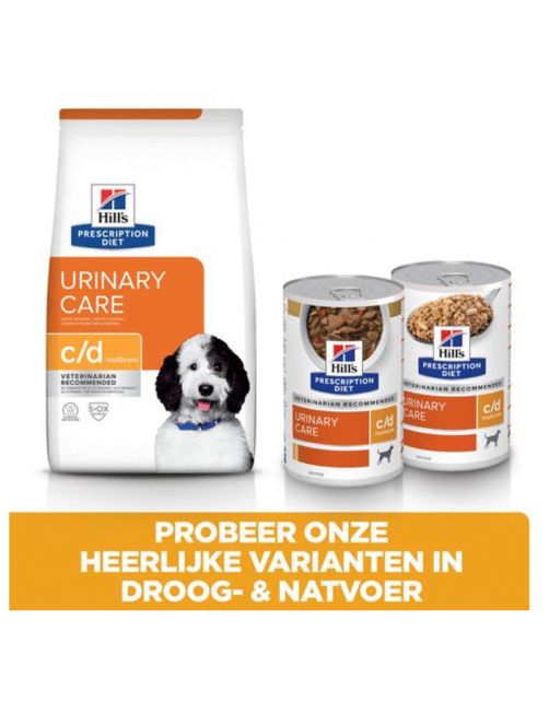 Hill's Prescription Diet C\/D Multicare Urinary Care Stoofpotje Blik - Hondenvoer - Kip Groente 354 g