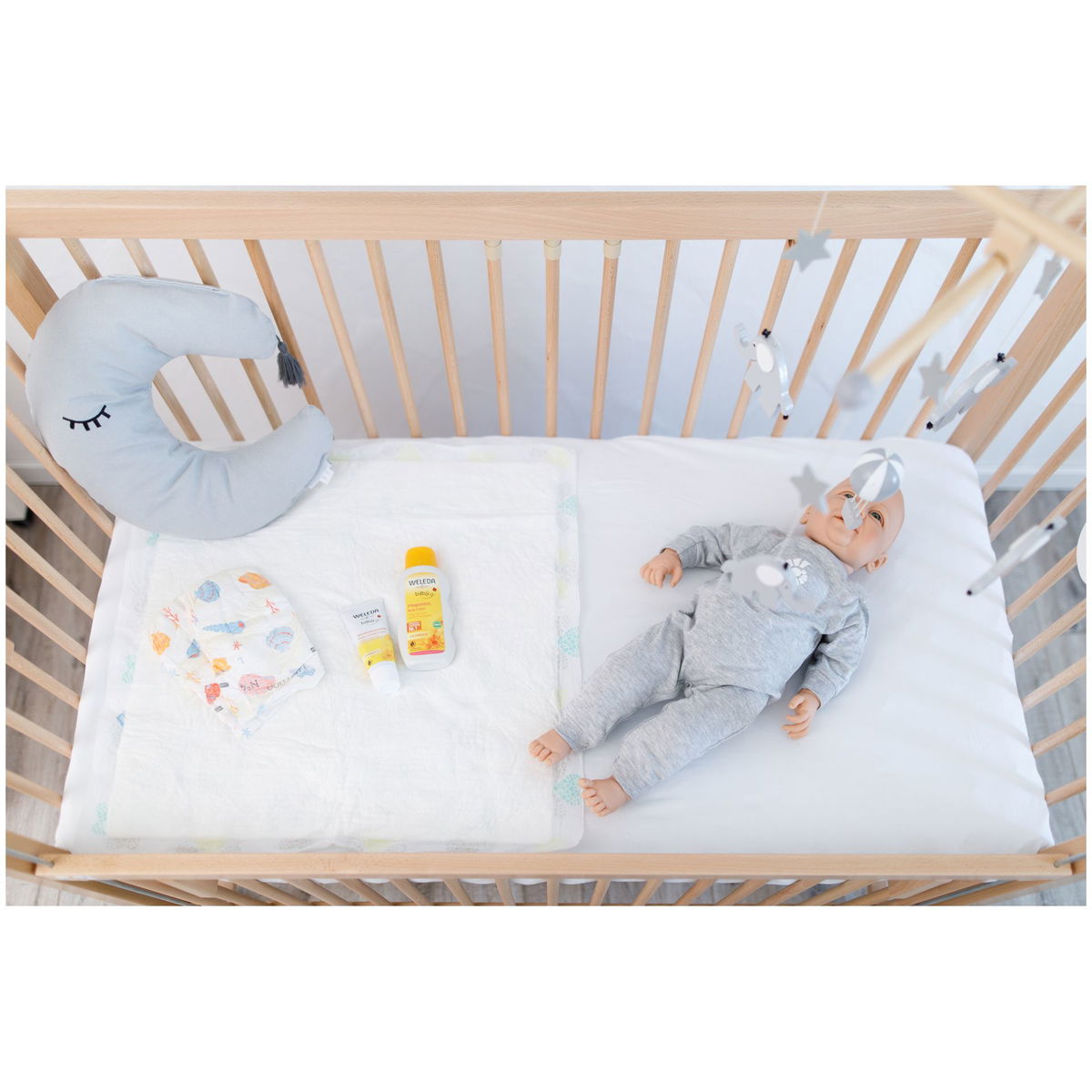 tiSsitiSsi   Beistell und Babybett HAJO natur