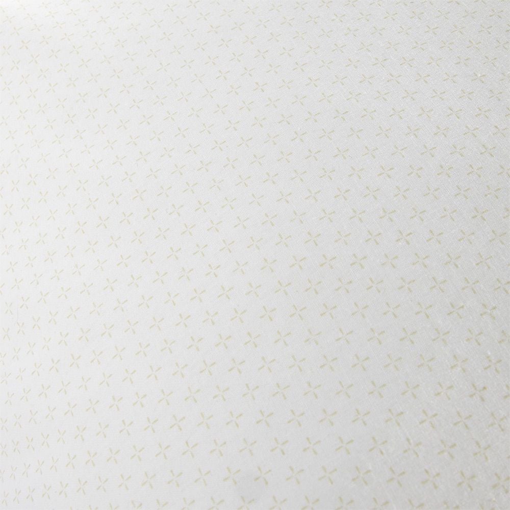 Taie d'oreiller à volant imprimé beige et blanc 63x63cm