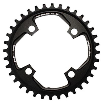 PLATEAU VTT 4BRA D.94 POUR SRAM X01 STRONGLIGHT 36DTS MONO NOIR ALU 7075 11V. - EPAISSEUR 5mm