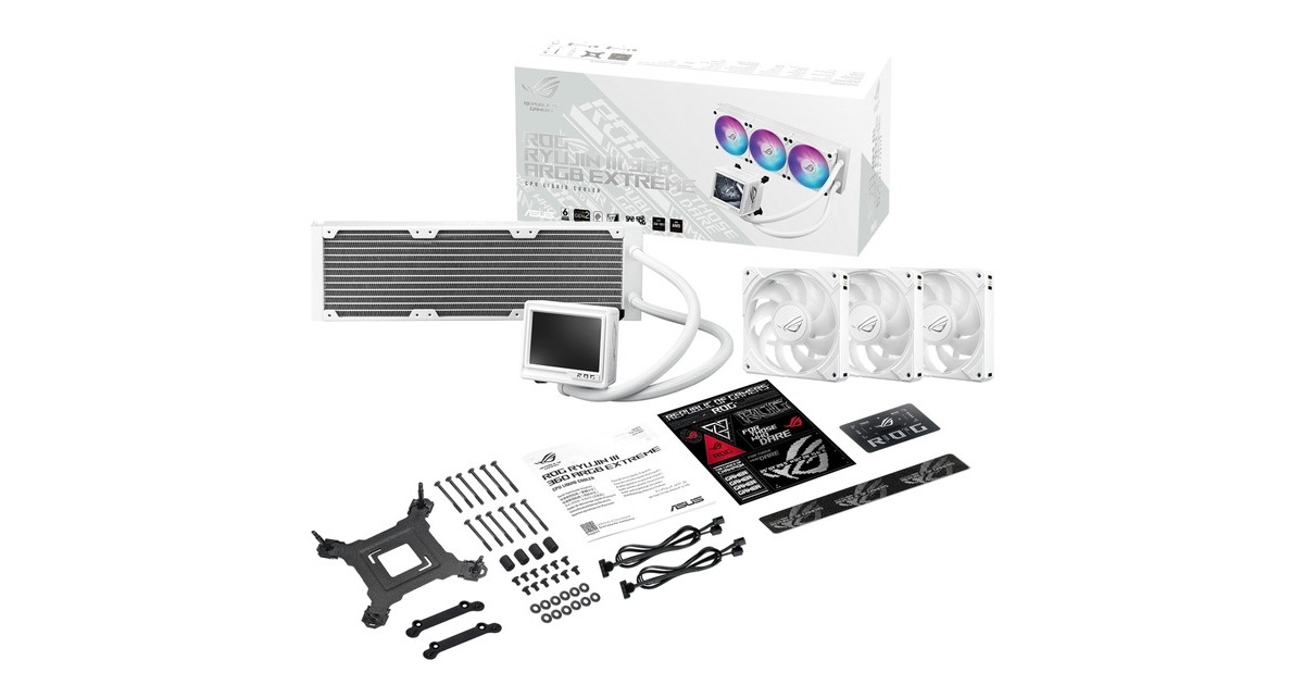 ASUSROG Ryujin III 360 ARGB Extreme White edition waterkoeling  (Wit)