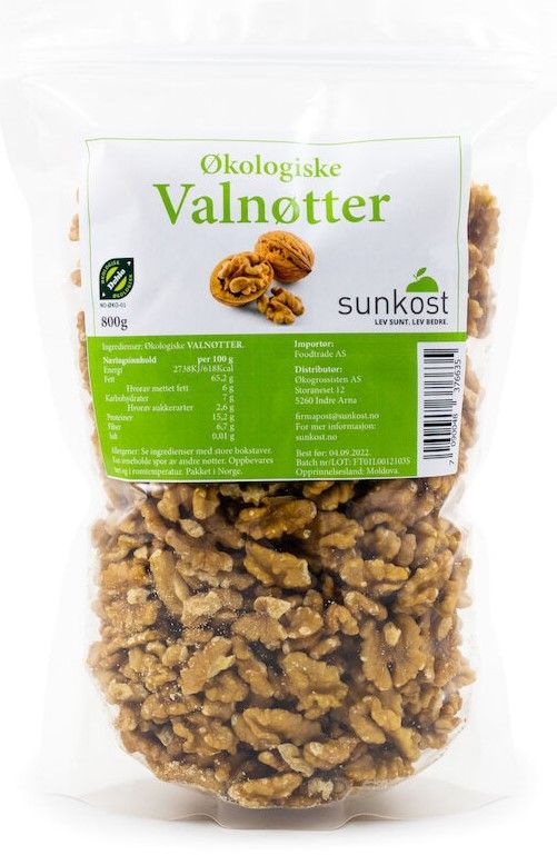 Sunkost Valnøtter 800 g