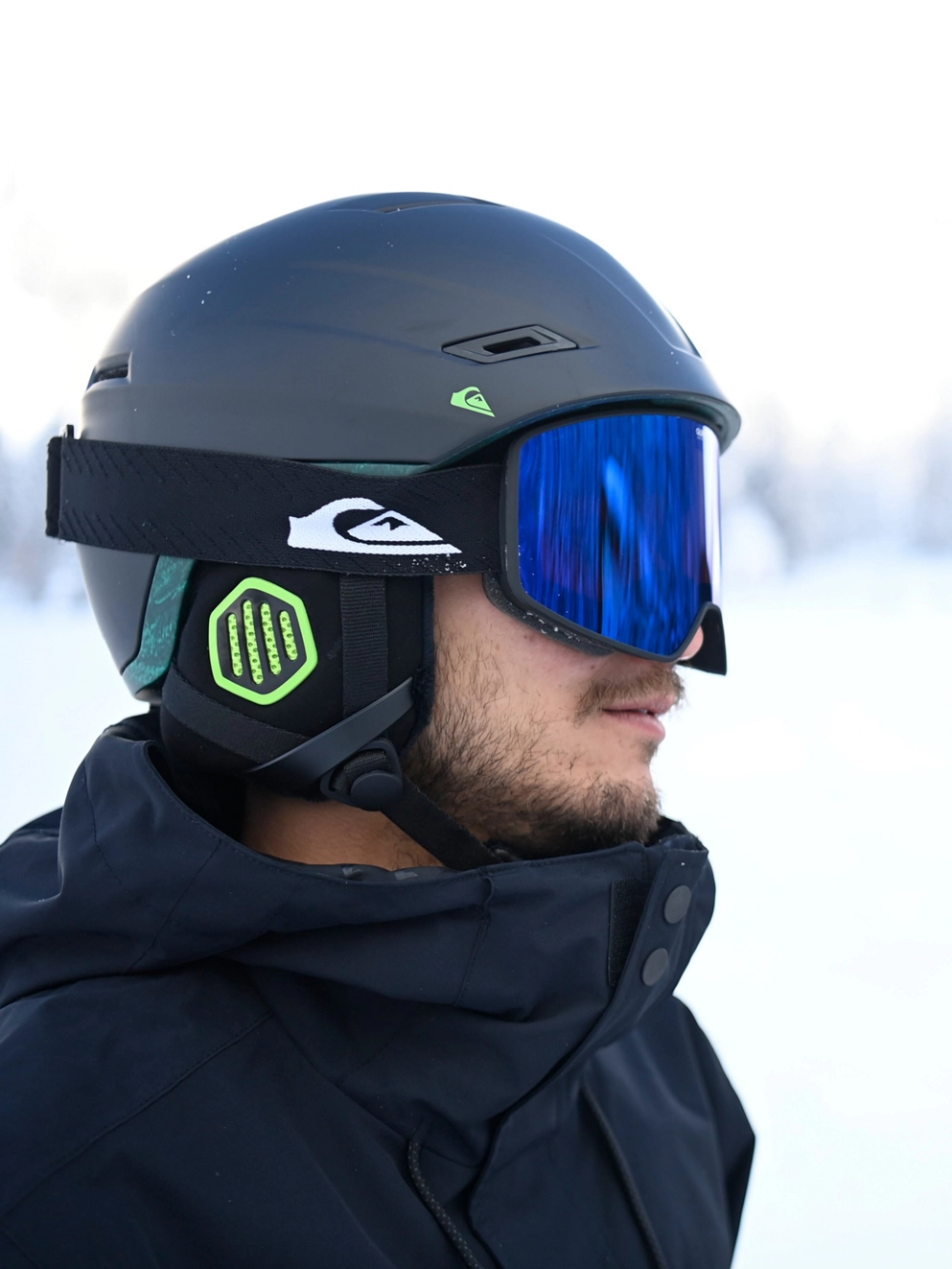 Quiksilver Storm True Black Goggle amber rose ml blue