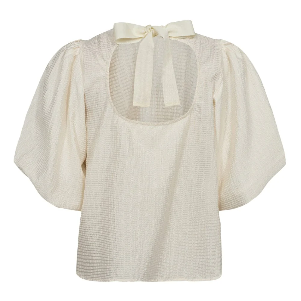 Co´Couture Cassandracc Bow Blouse 35555