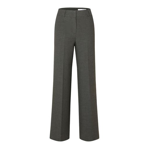 Selected Femme Rita Wide Bukser, Dark Grey Melange, 34/L32
