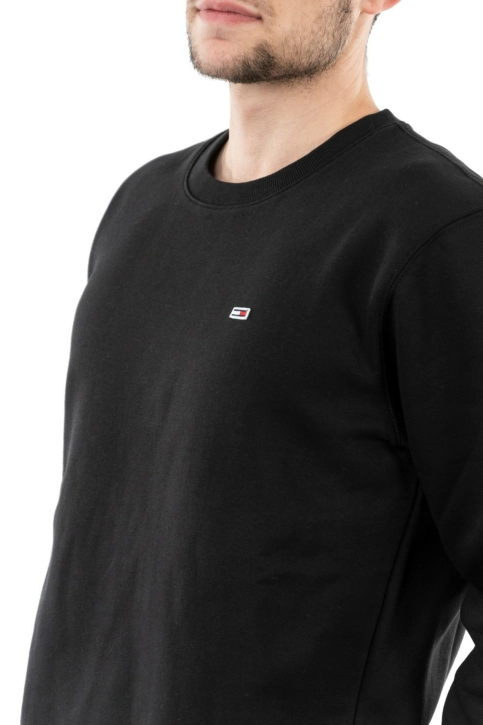Sweat tommy jeans regular fleece bds black