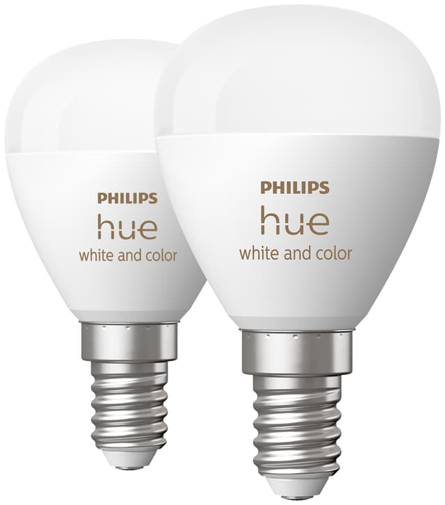 Philips Hue Luster LED-pære WCA 5.1W P45 E14 2pk