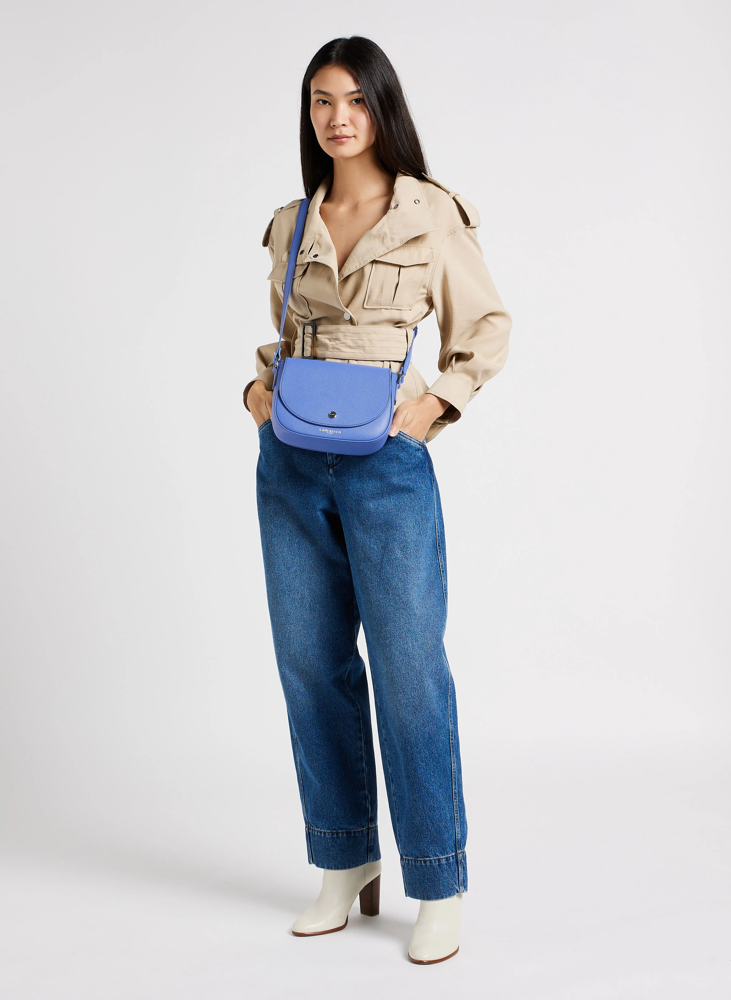 BAO - Sac bandoulière en cuir | Bleu