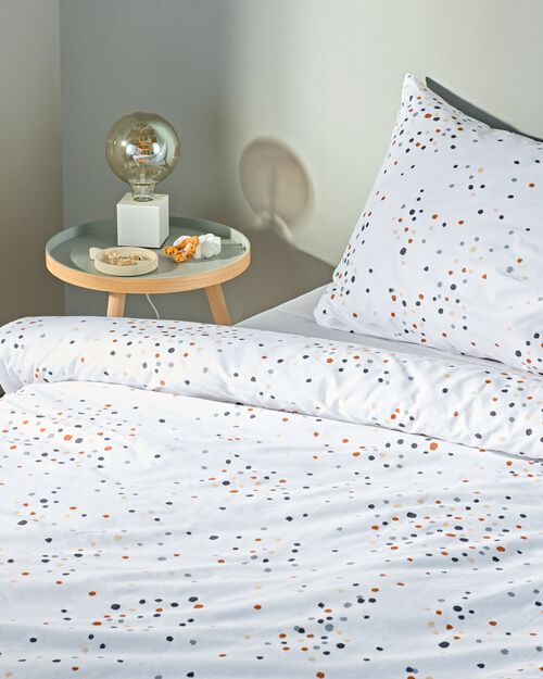 housse de couette coton doux enfant 140x200 pierres