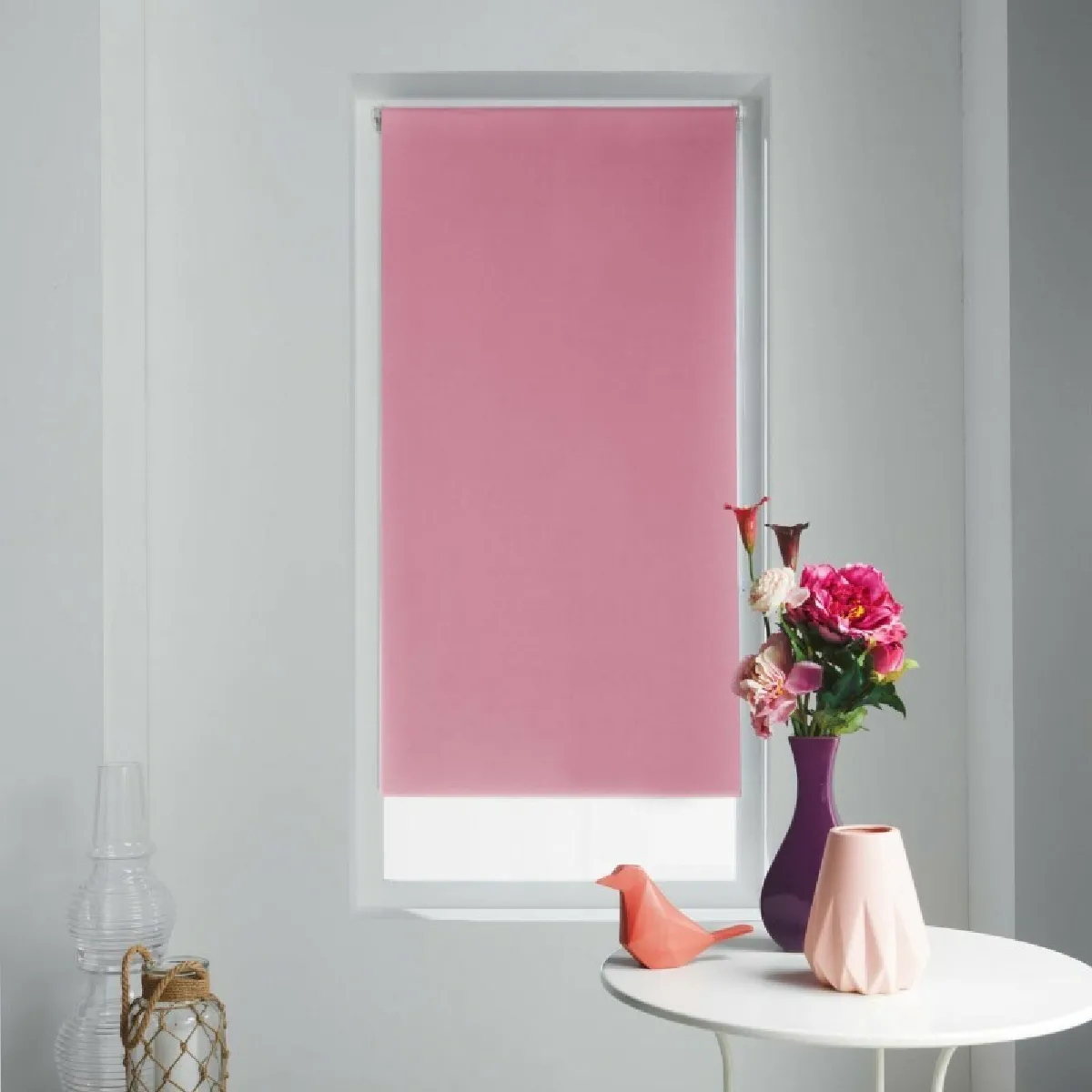 Paris Prix Store Enrouleur Occultant - Rose - 60 x 180 cm