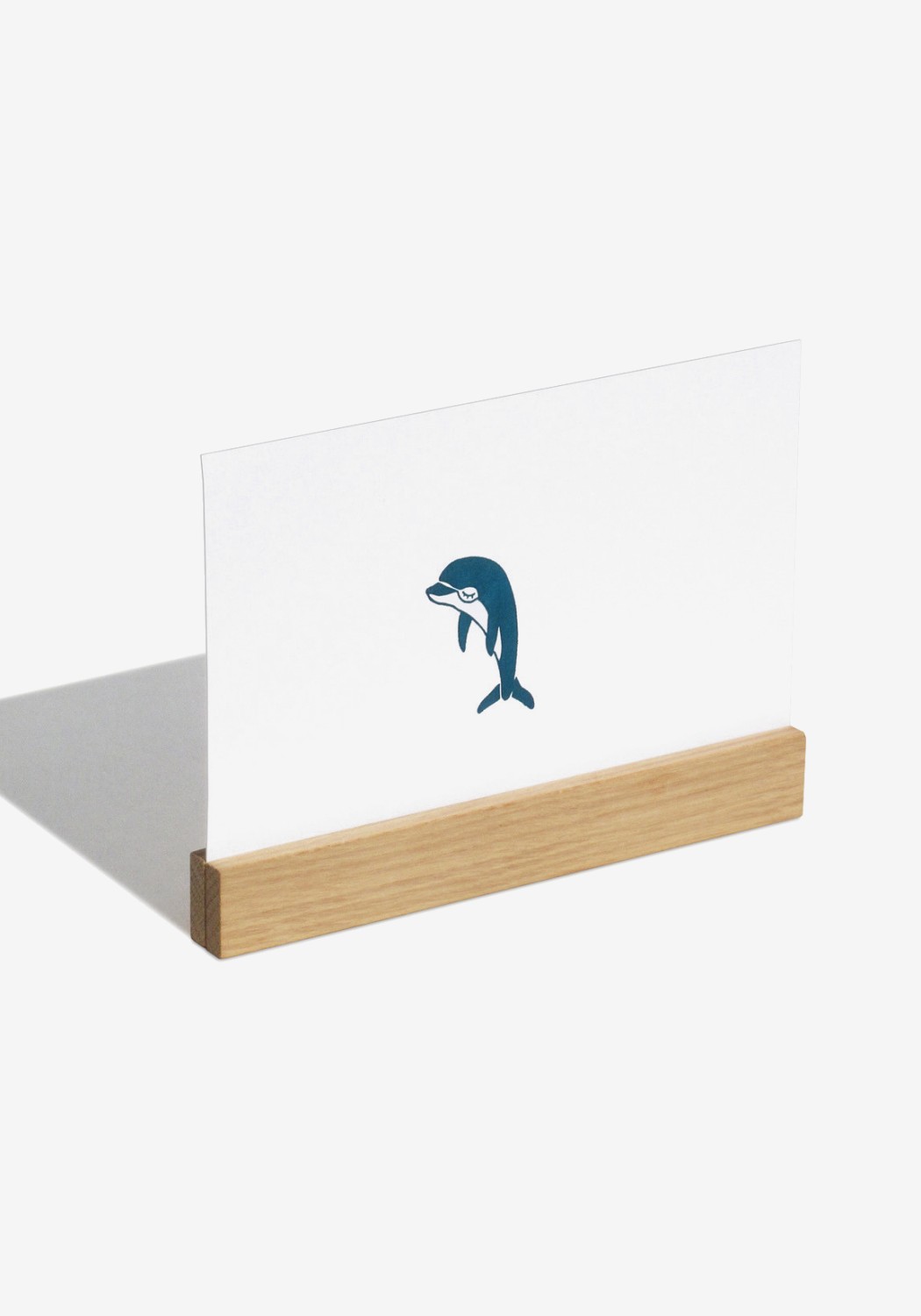 Side by Side Posterleiste A5 aus Eichenholz