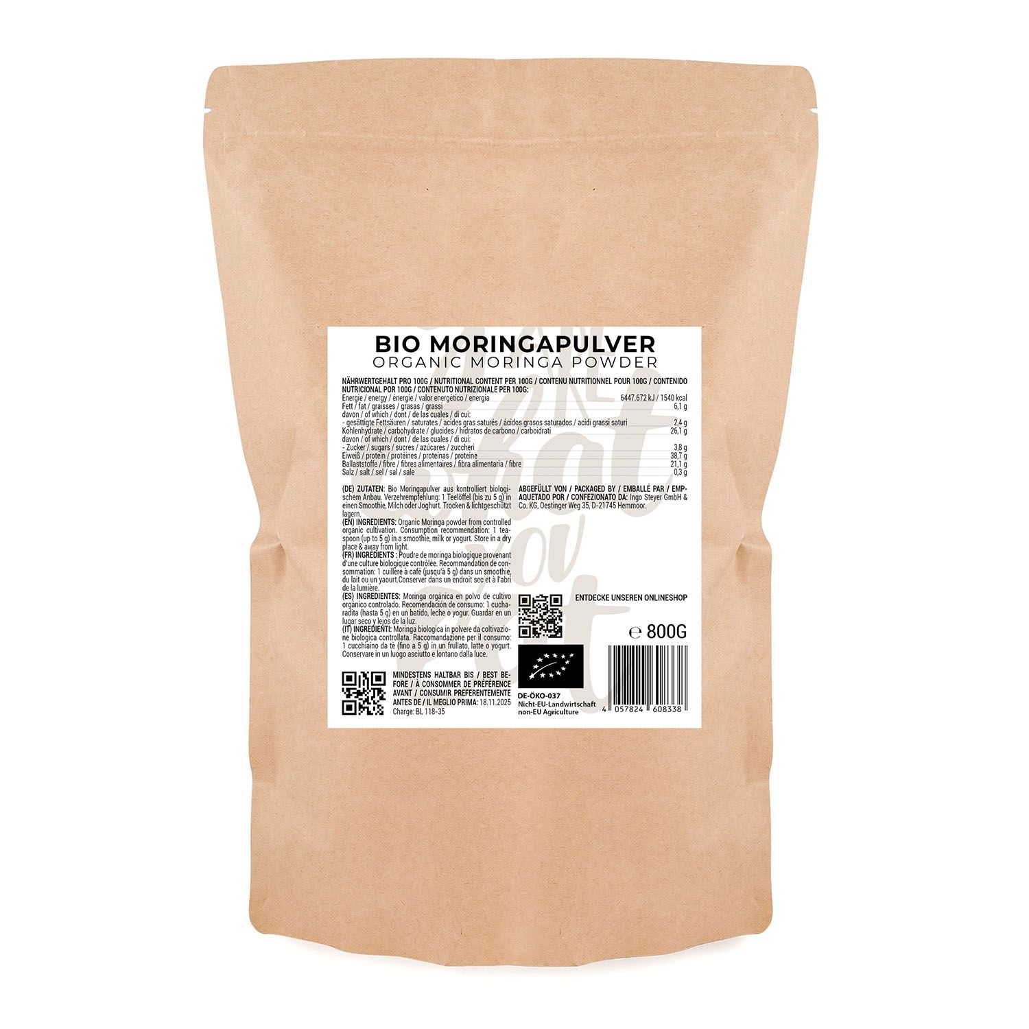 GreatVita Bio Moringa Pulver