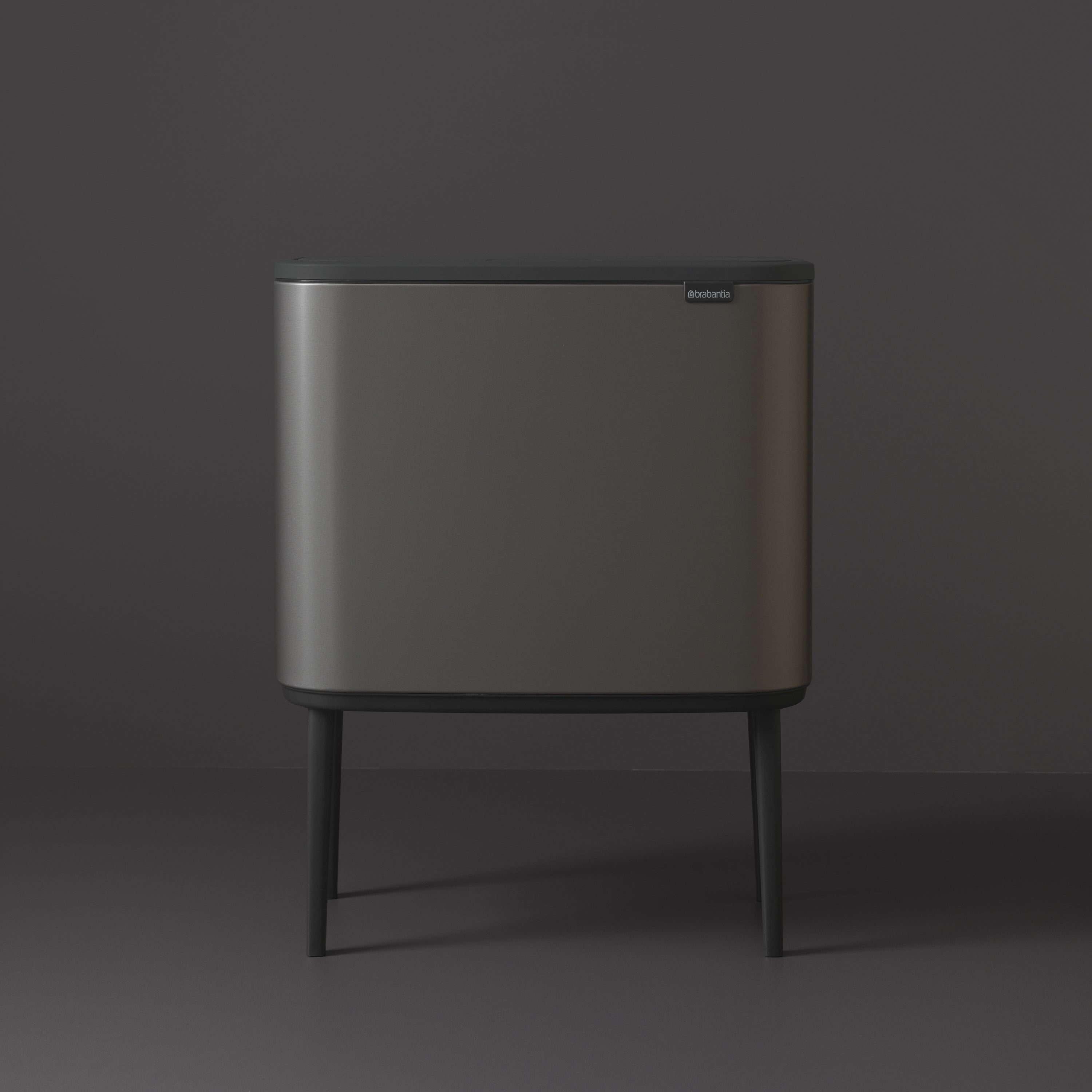 Brabantia Bo Touch Bin Afvalemmer 3 x 11 L - Platinum