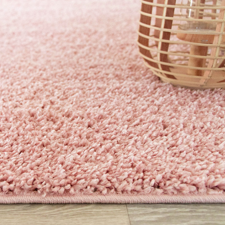 Hoogpolig vloerkleed - Lofty Roze | Haal kleur in huis!