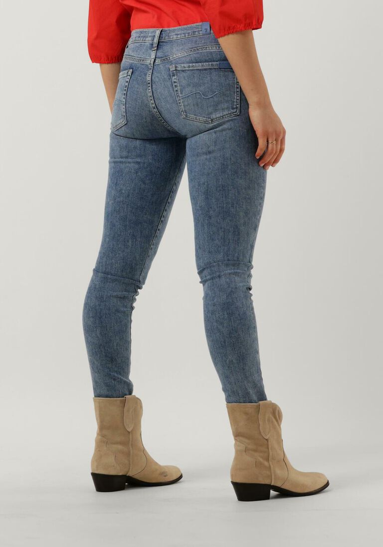 7 FOR ALL MANKIND blauwe 7 for all mankind skinny jeans hw skinny slim illusion brightness