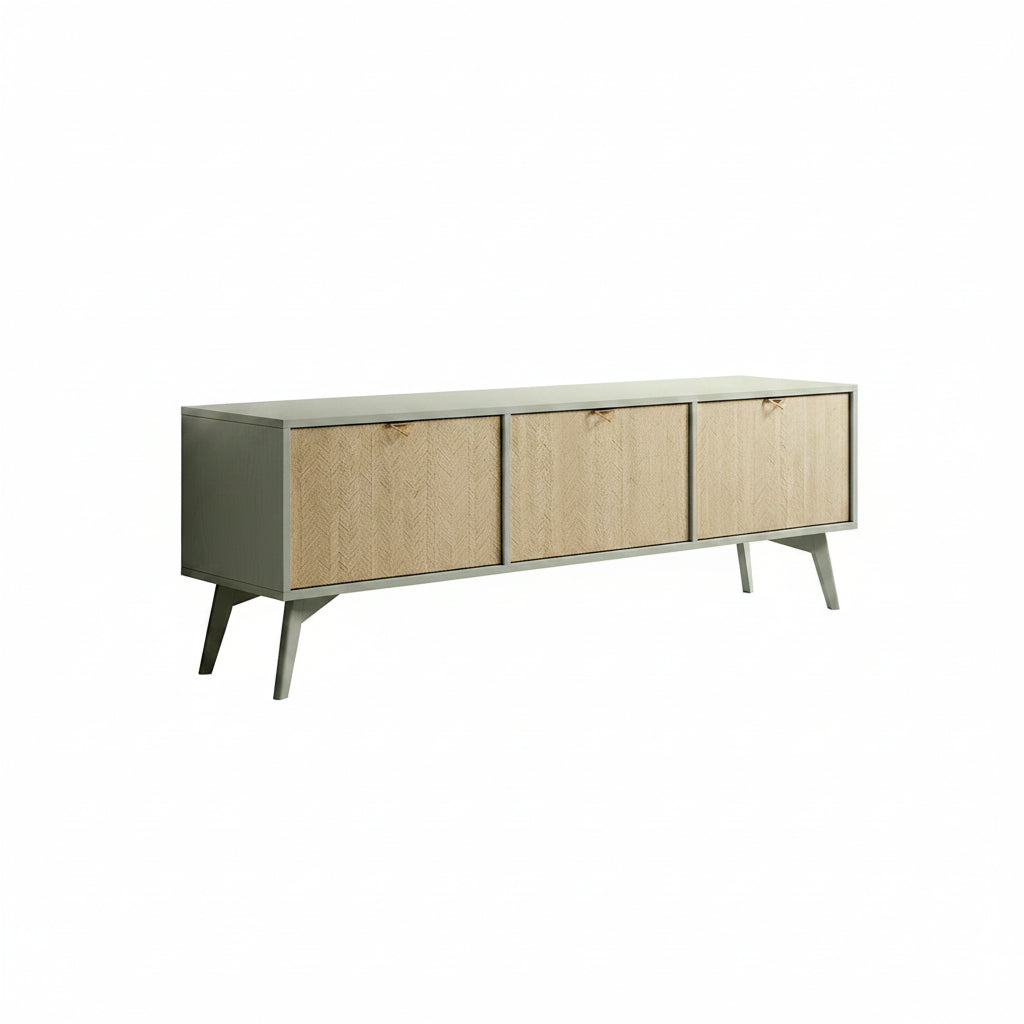 Essence - TV-Meubel - Groen/licht eiken - 158 cm