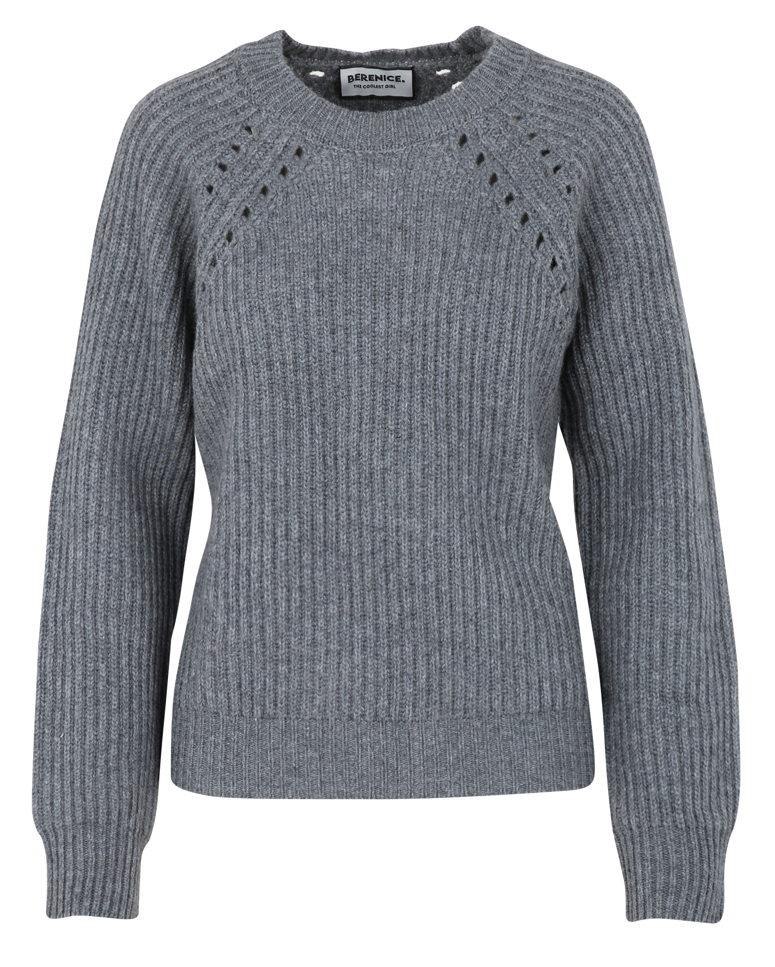 AMALIA - Pull col rond| Noir