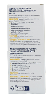 Nivea Men Sensitive Gezichtscrème SPF15 75ML
