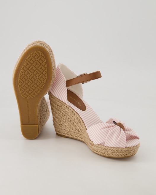 Tommy Hilfiger Seersucker High Wedges in Rosa