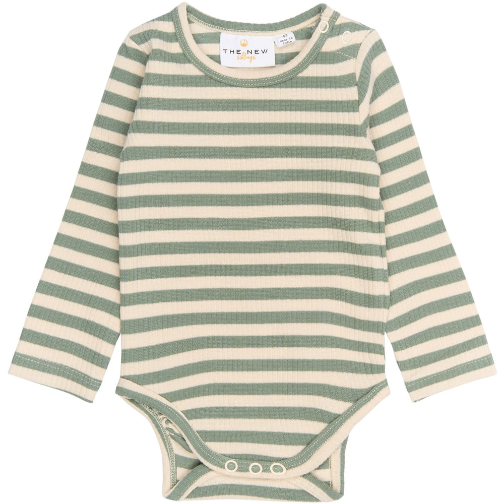 Køb THE NEW Siblings Lily Pad Striped Fro L_S Rib Body