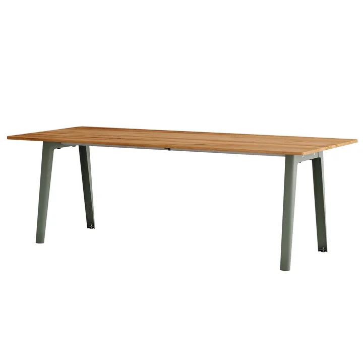 TipToe - NEW MODERN Esstisch 95 x 220 cm, recyceltes Altholz / eucalyptus grey