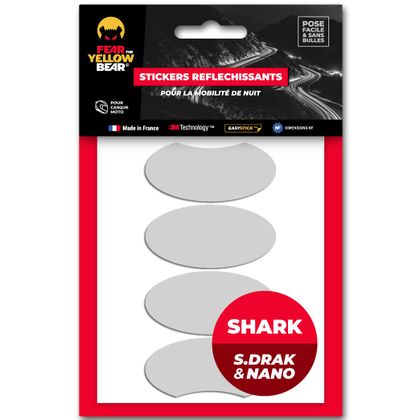 Stickers Réfléchissants Fear The Yellow Bear REPLICA SHARK STREET DRAK / NANO - Blanc