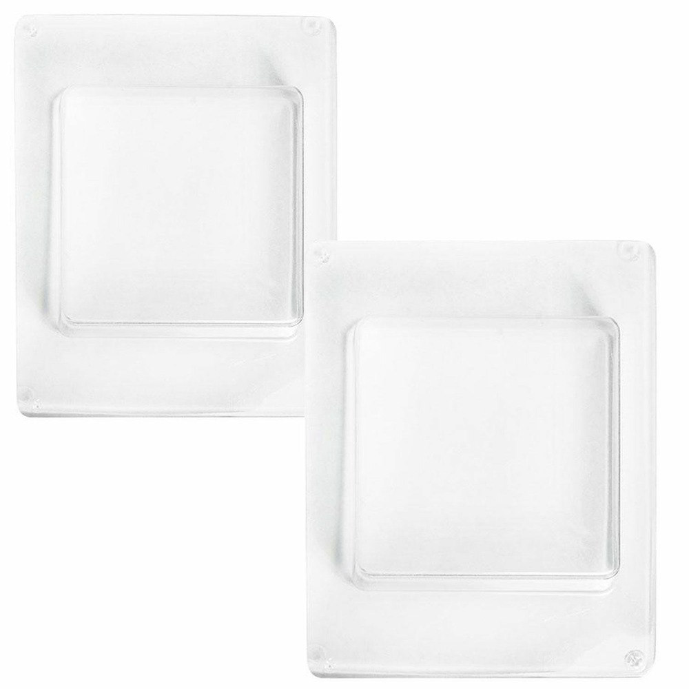 2 moules carrés pour béton créatif 8,5 x 8,5 cm