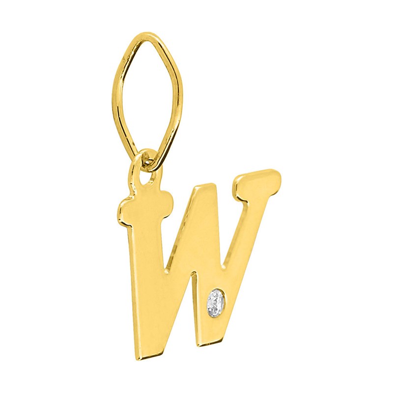 Pendentif Femme - Or 18 Carats - Diamant 0.01 Carats
