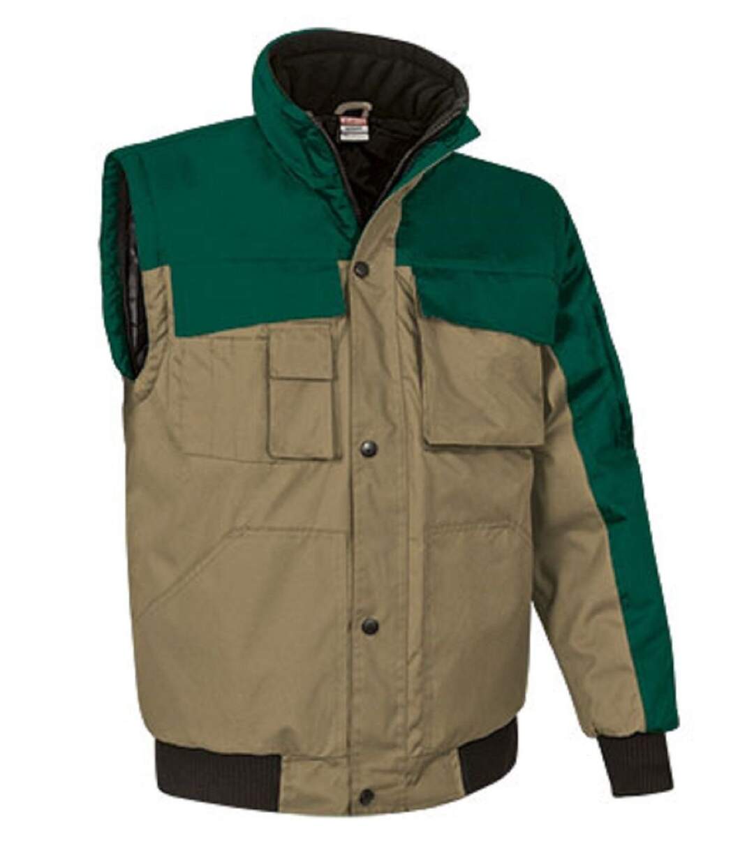 Parka - Homme - REF SCOOT - marron kamel et vert