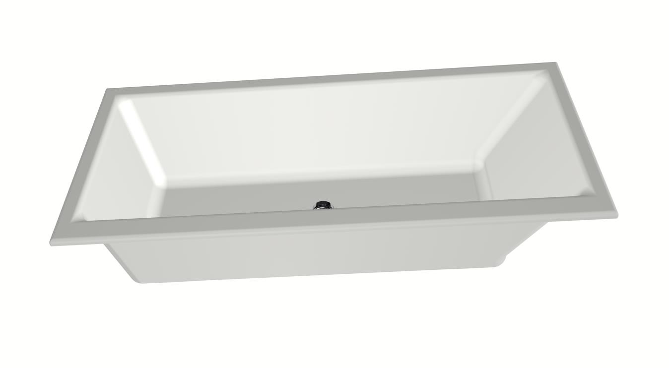 Xenz Kristal ligbad acryl 180x80x45cm wit mat