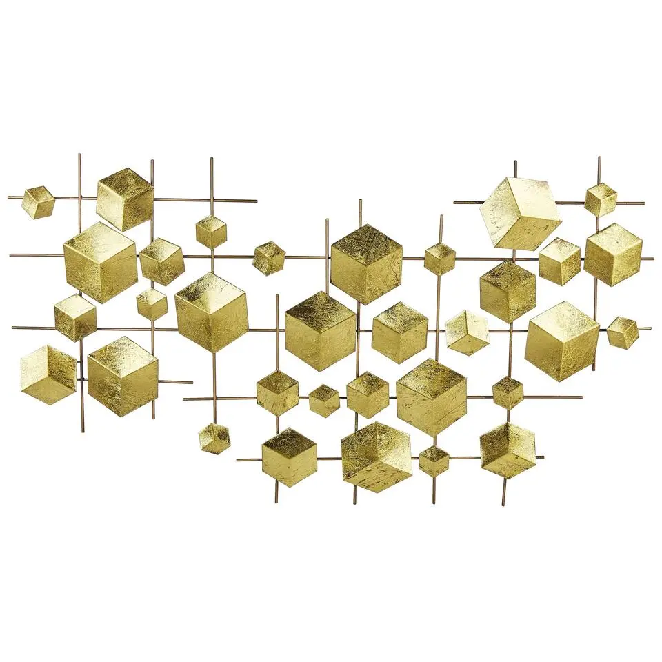 FLEROVIUM - Wanddecoratie - Goud - IJzer