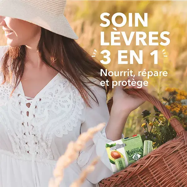 Le Petit Marseillais 3 em 1 Lip Care Manteiga de Karité Óleo de Abacate 4,9g