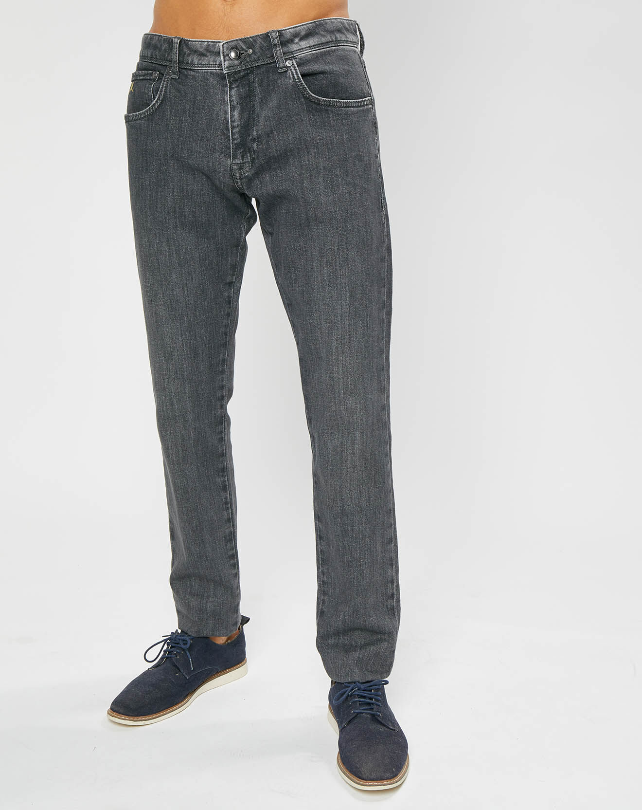 Hackett London Jean Slim Denim Washed gris