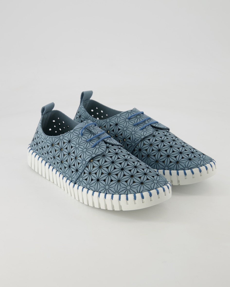 Terry Poppy Sneaker in Blau