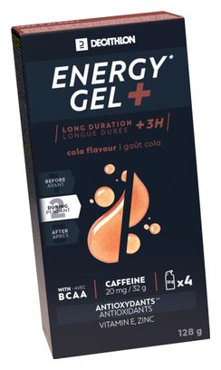 Gels énergétiques Decathlon Nutrition Energy Gel  Longue durée Cola - 4x32g