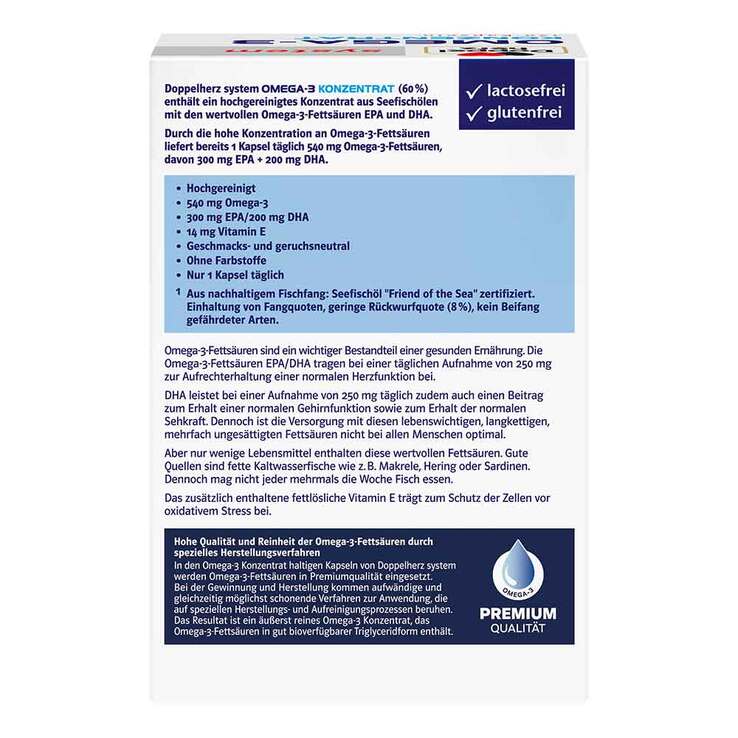 Doppelherz system Omega-3 Konzentrat Kapseln, 120 St