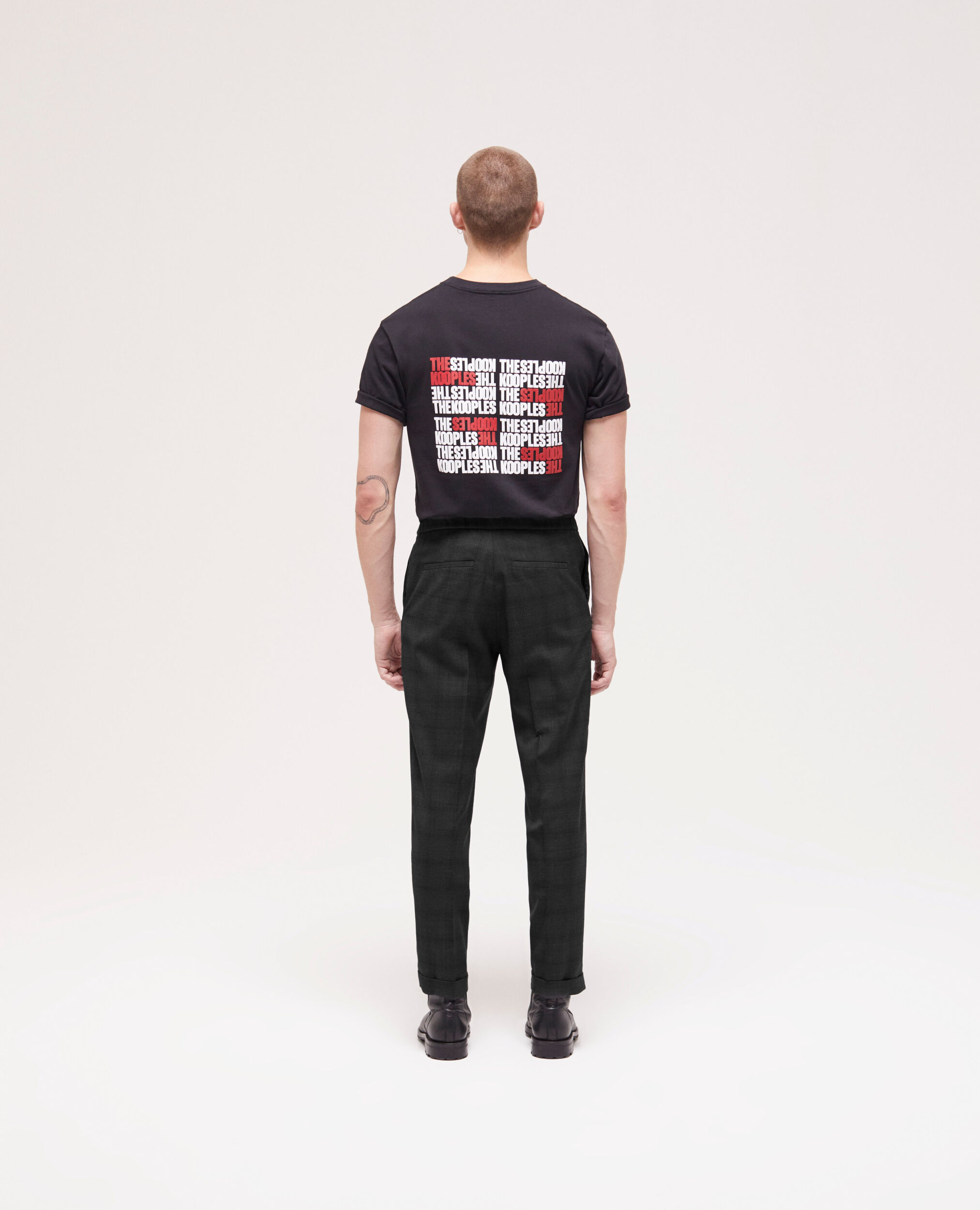 Pantalon de costume à motif