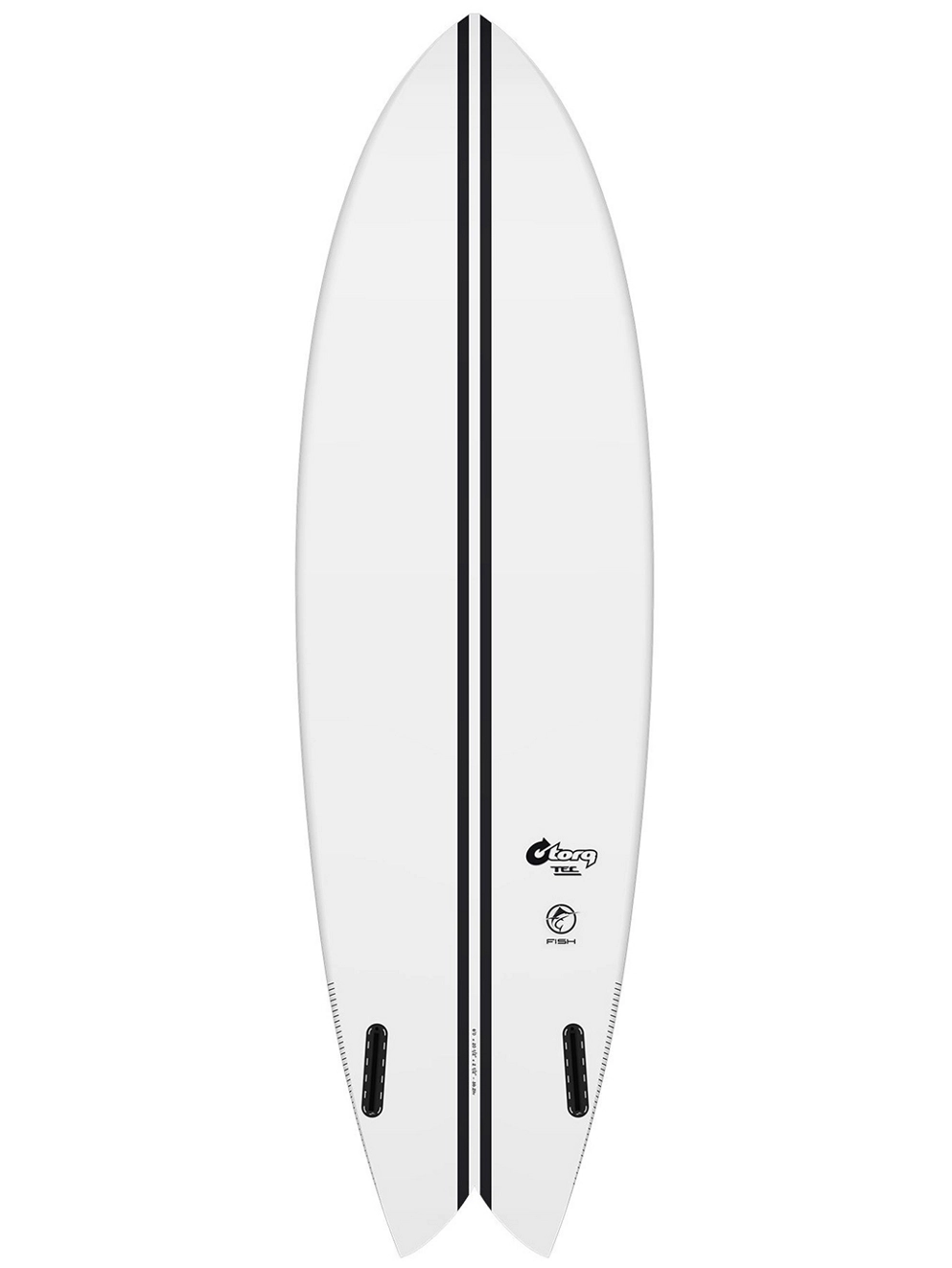 Torq Tec Twin Fish 6'6 Surfboard white