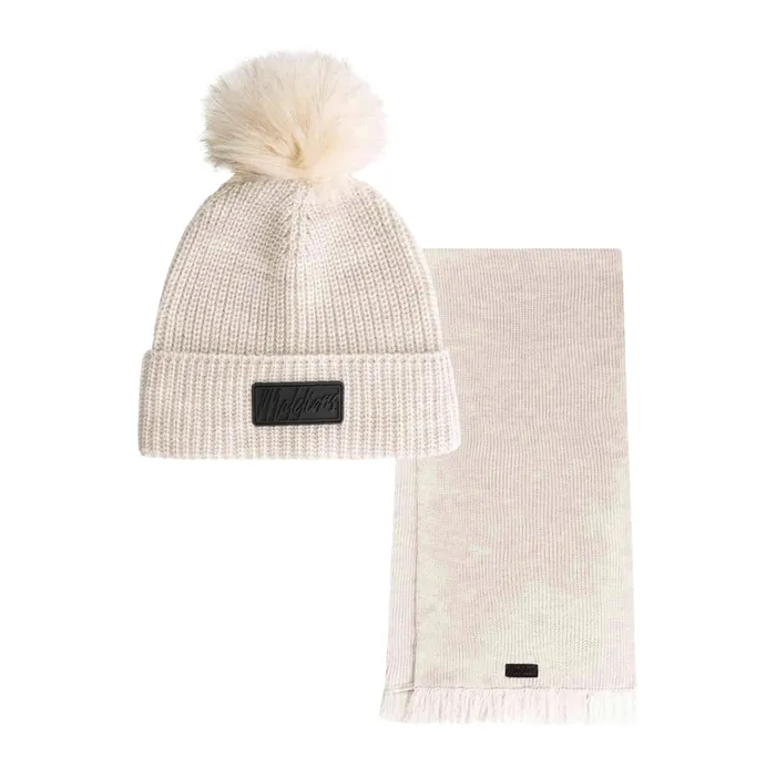 Malelions Knitted Beanie en Sjaal Set Dames