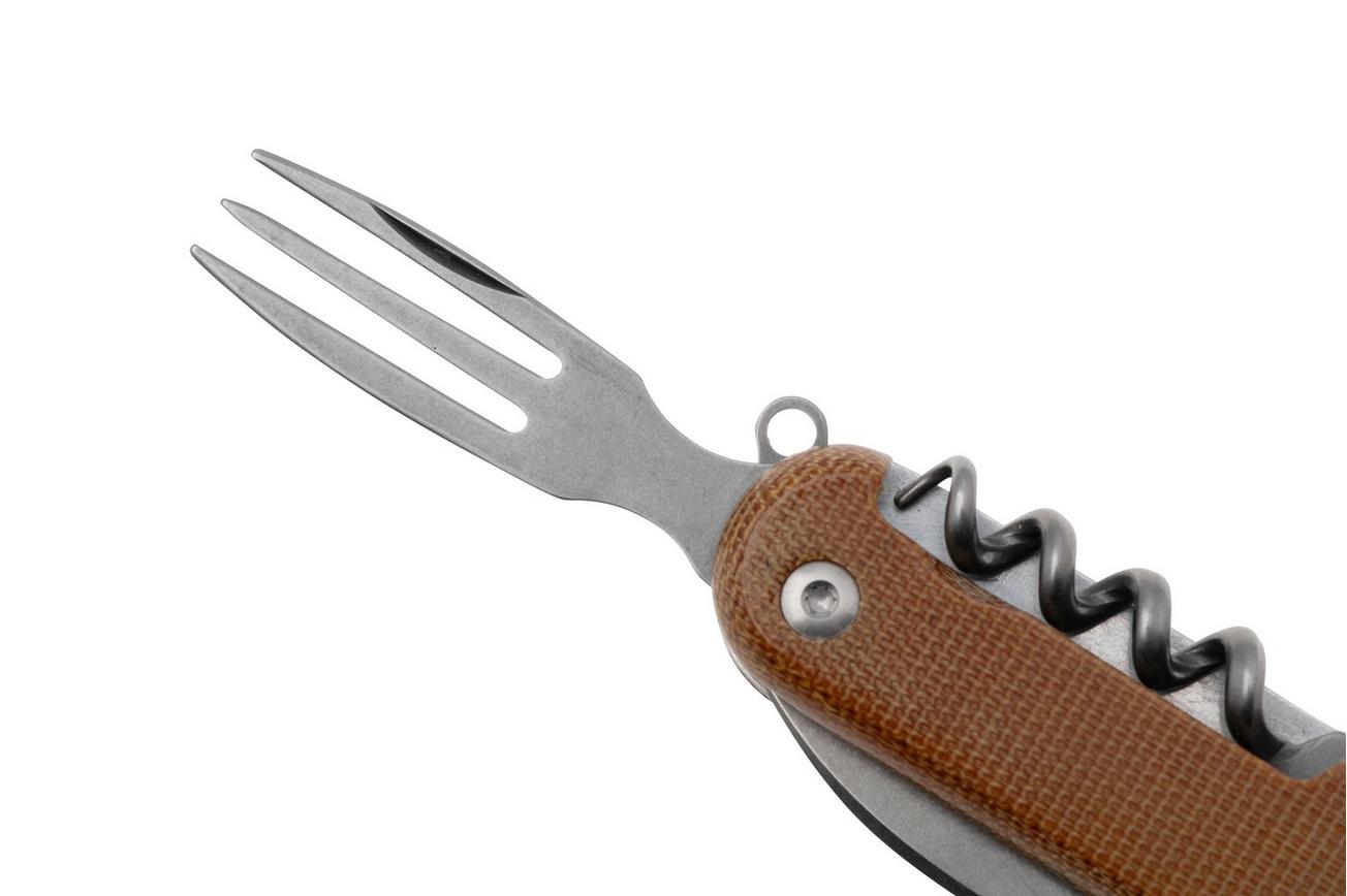MKM Campo 7 CP07MAG-NC Magnacut Natural Canvas Micarta, zakmes