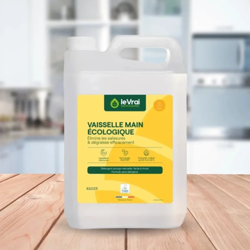 LE VRAI - Liquide vaisselle plonge manuel Ecolabel - 5L