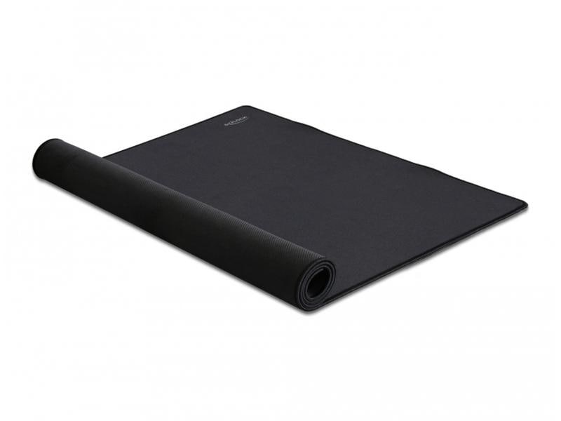 Delock Gaming-Mausmatte 12027 Schwarz Wasserabweisendes, grossflächiges Mousepad