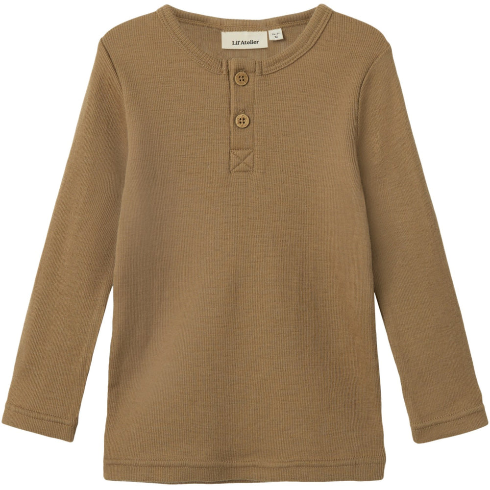Køb Lil'Atelier Tigers Eye Nmnnoel Neb Uld Ls Slim Top Lil