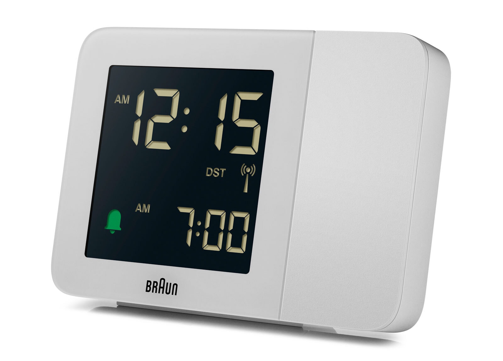 BRAUN Funkwecker 13 cm weiß