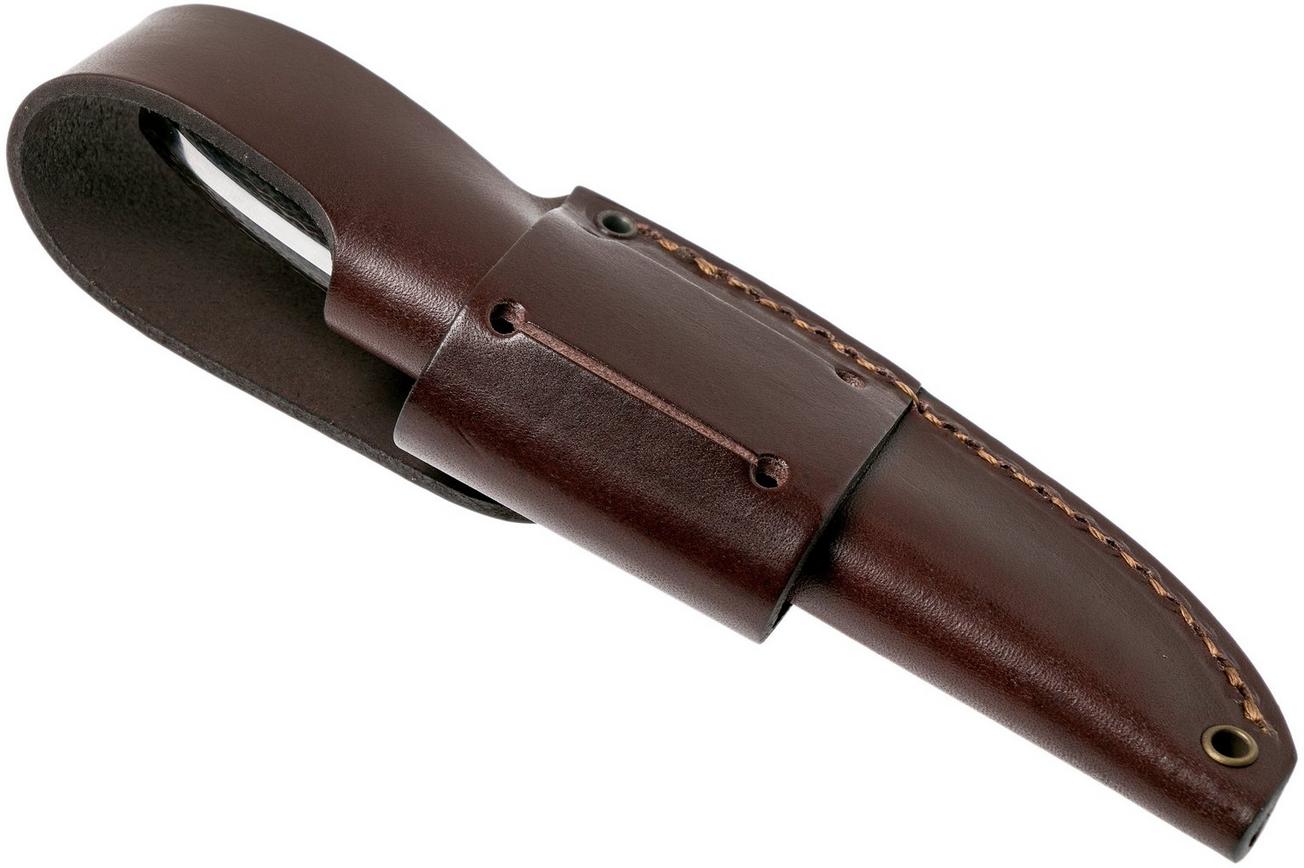 Brisa Bobtail 80 bison micarta handle, 12C27 Scandi, Multicarry sheath 9954