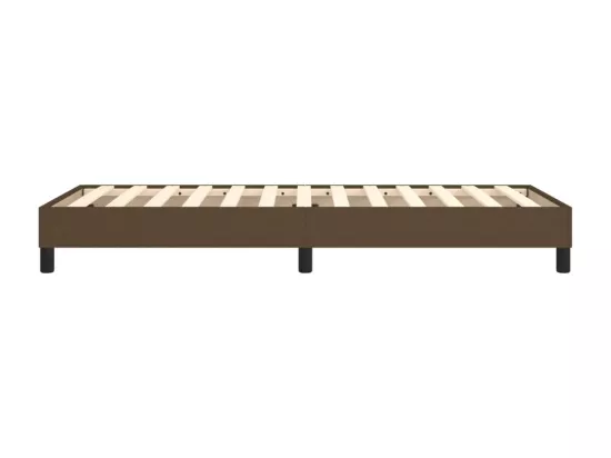 Sommier à lattes de lit Marron foncé 90x190 cm Tissu