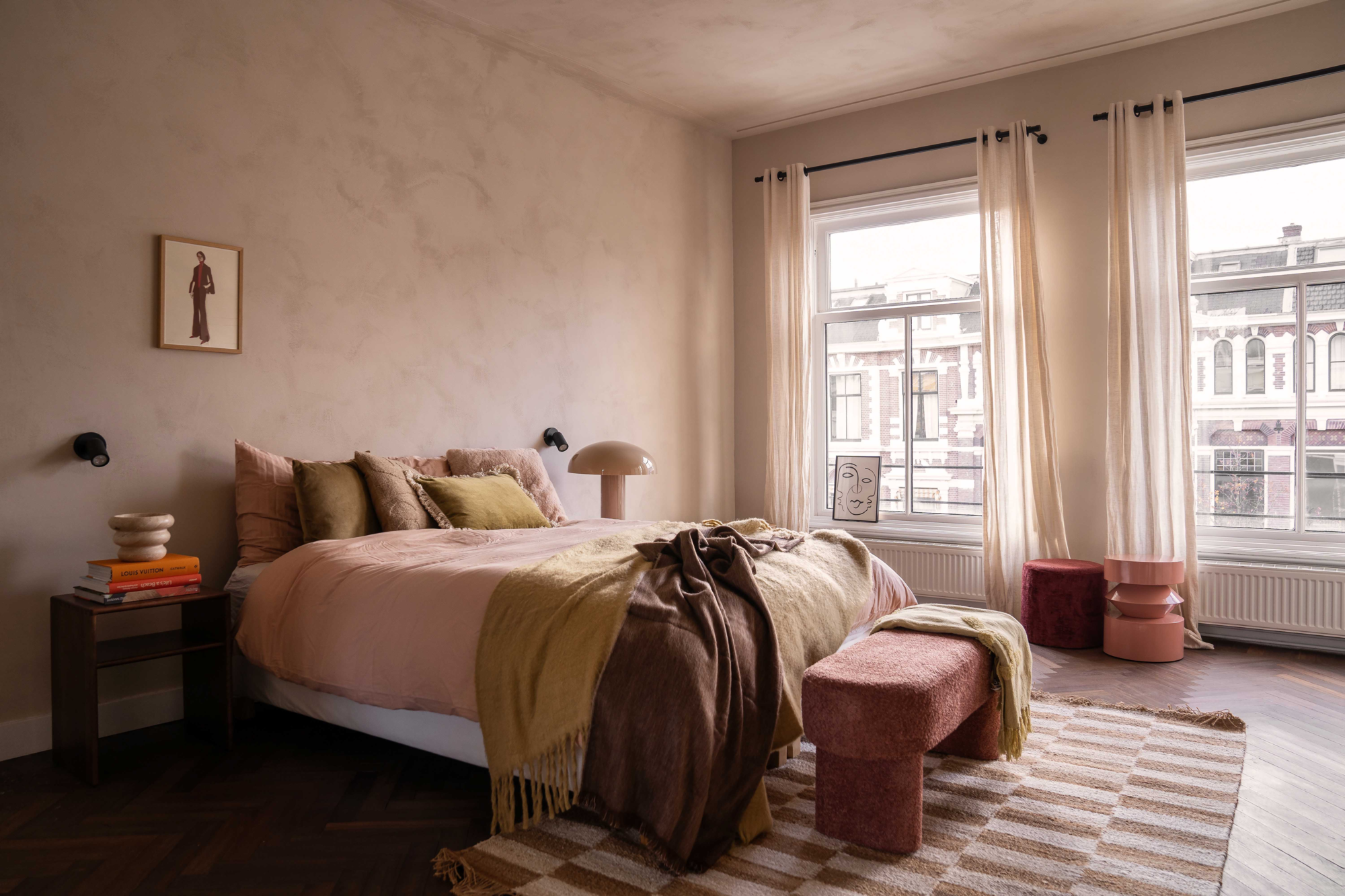 Dekbedovertrek Cotton Satin 200x220 cm misty rose