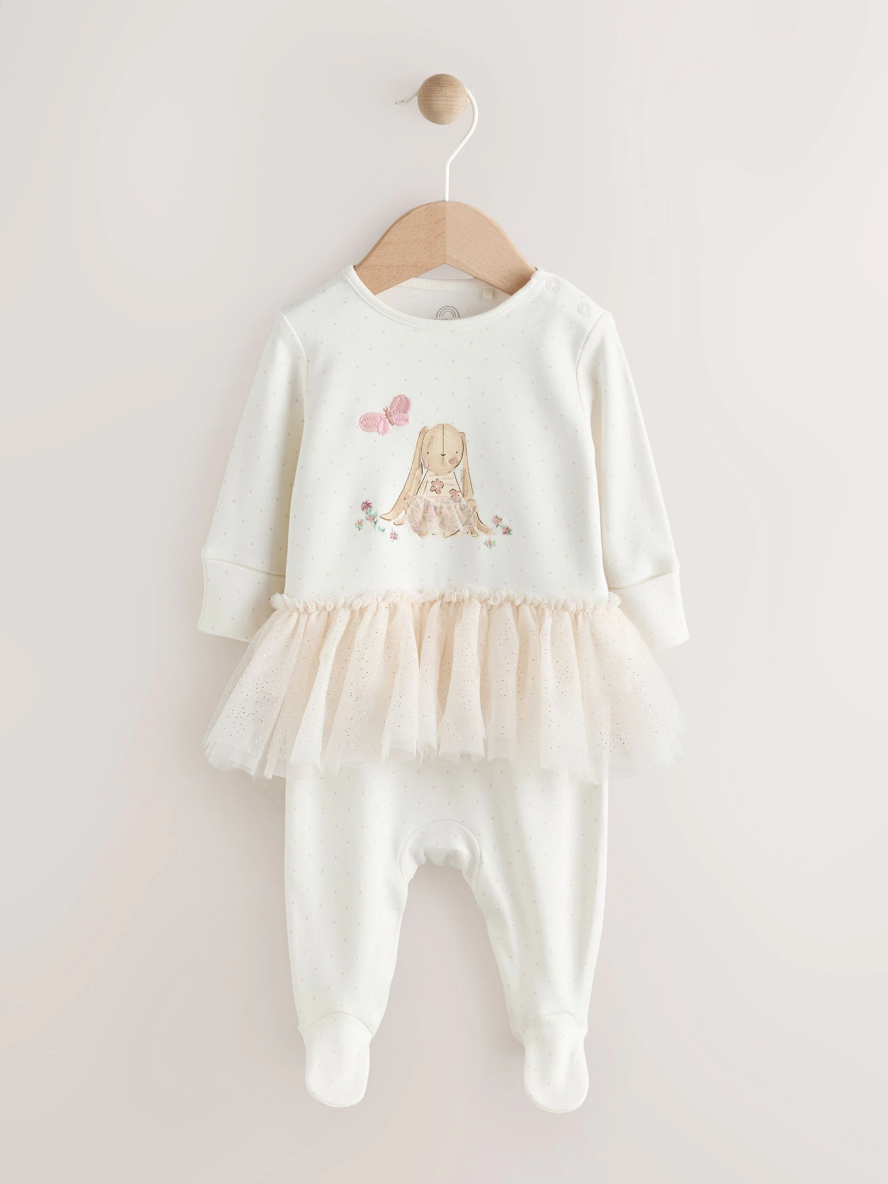 Ecru konijnen tutu - Baby-pyjama (0mnd-2jr)