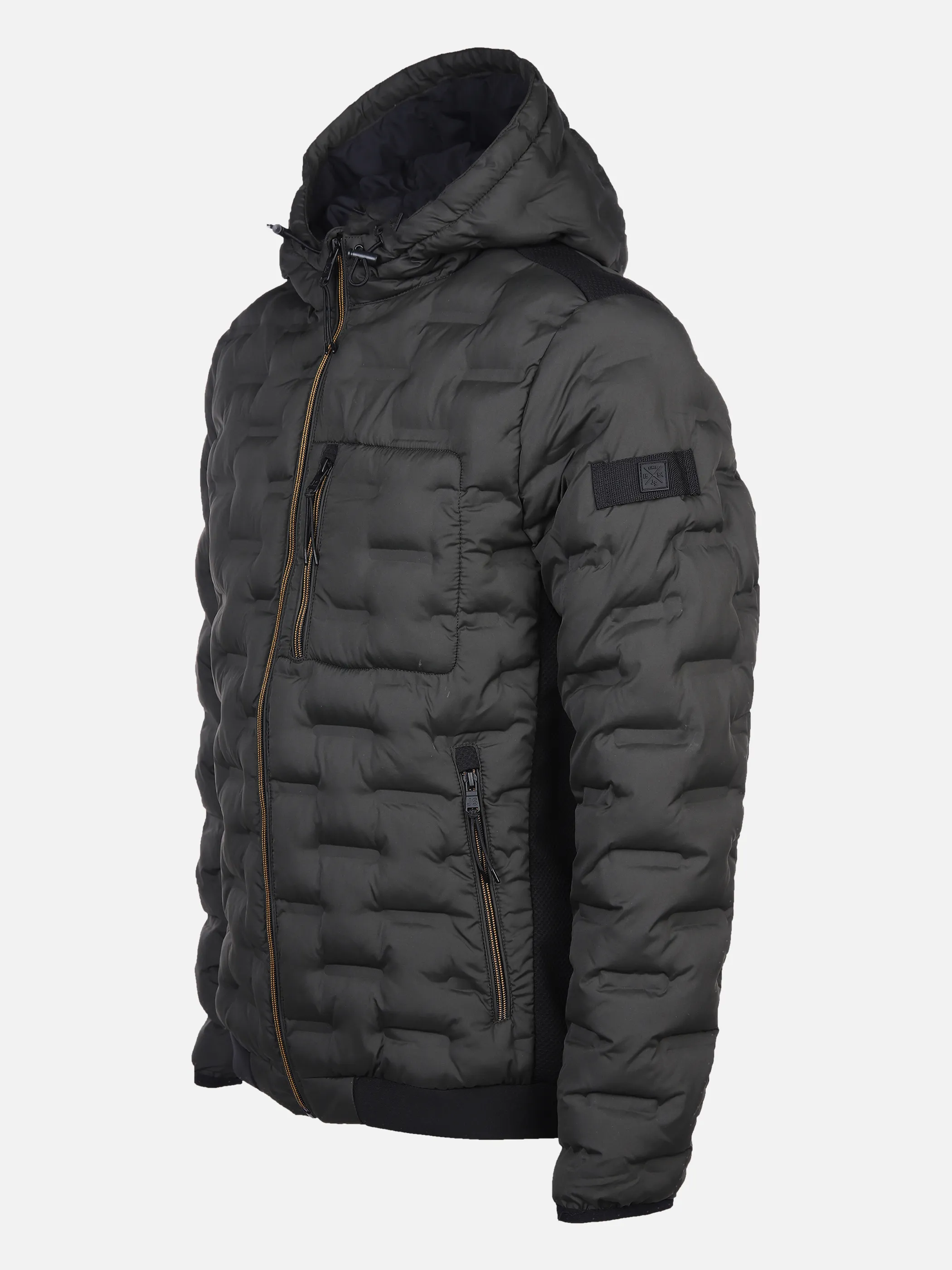 Herren Steppblouson mit Kapuze