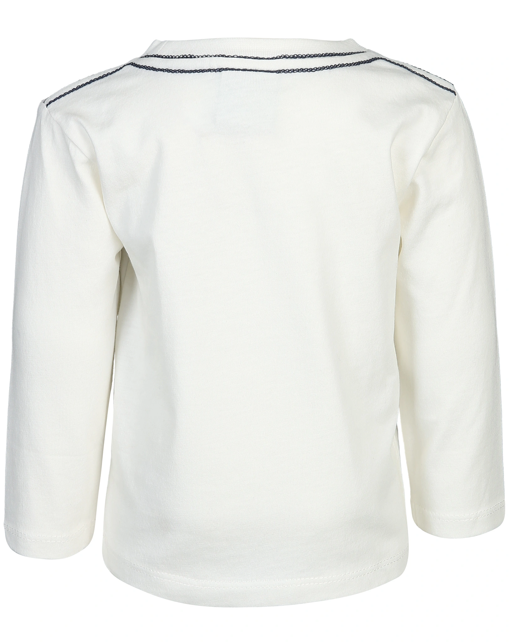 Langarmshirt CROCO in off white